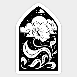 I bloom at night Sticker